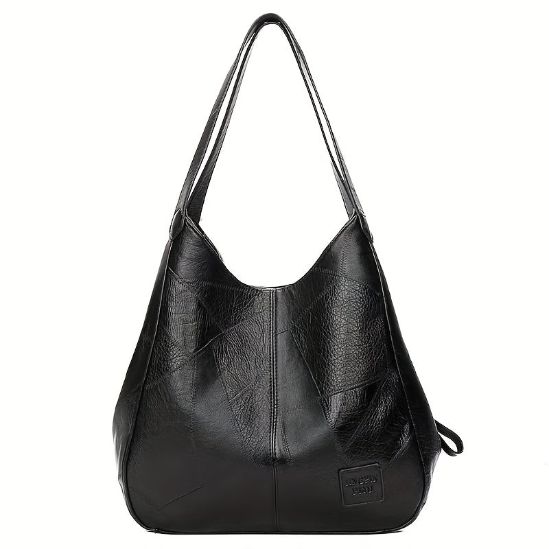 Vintage Hobo Henkeltasche, Kunstleder, mit Reißverschluss - LEONFORTE