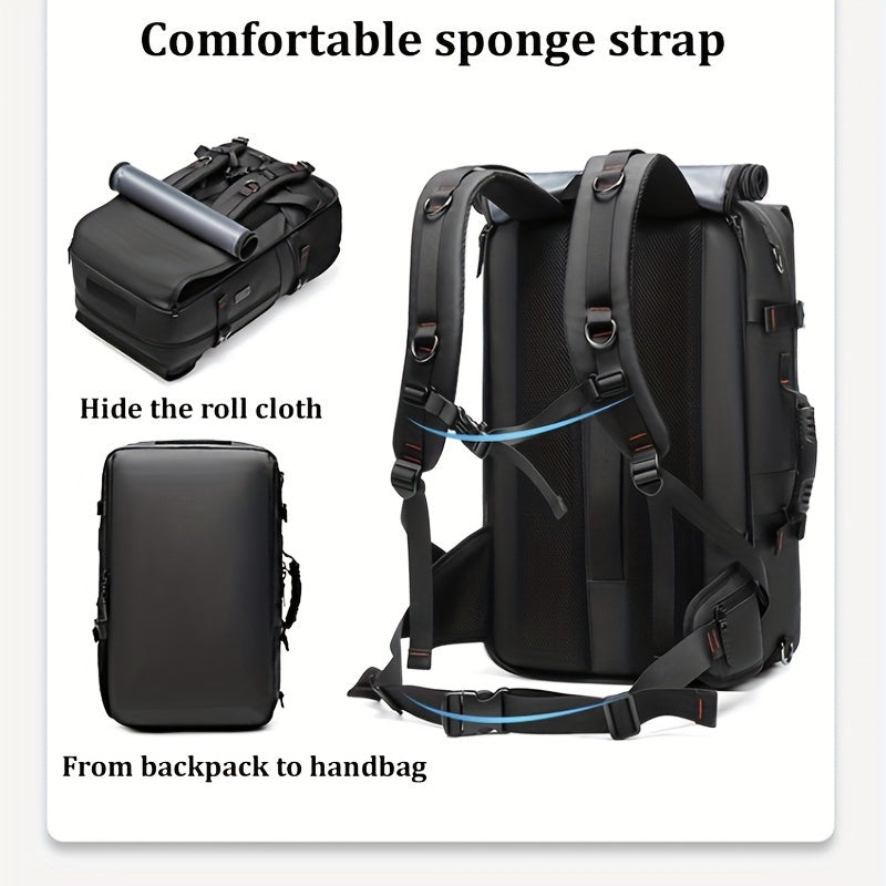 Innovativer Reiserucksack, Handtasche, Umhängetasche. 3-in-1-Tasche - PERTH