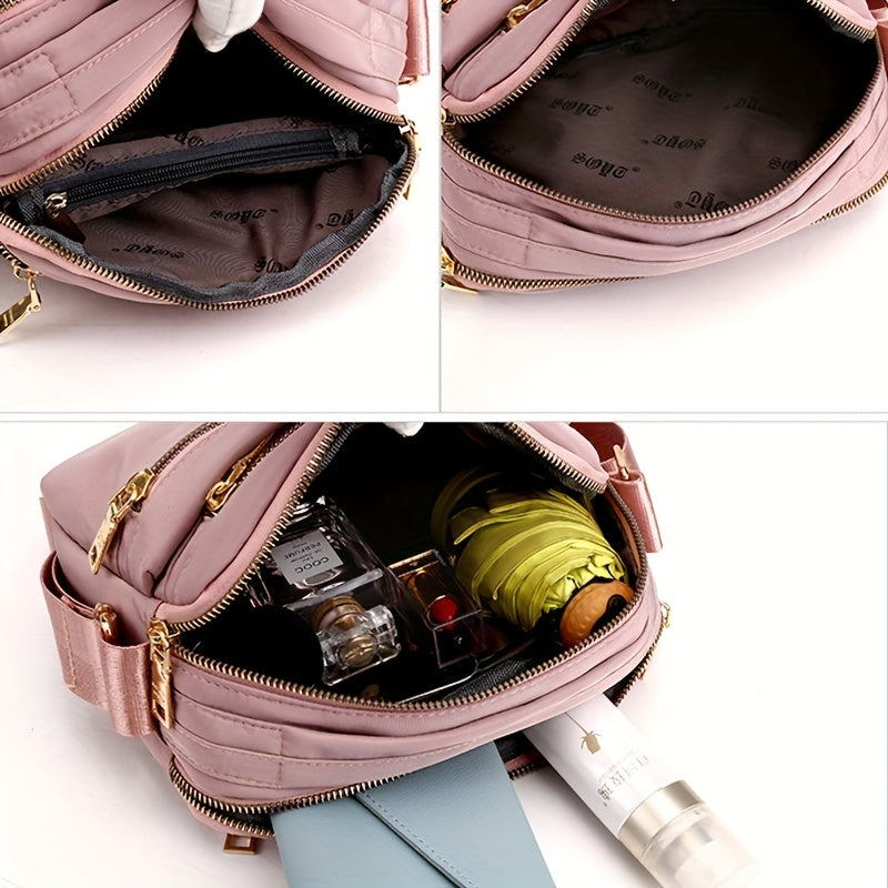 Nylon-Schultertasche: Klein, ideal für Freizeit - RIGUTINO