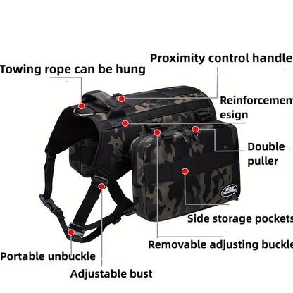 Hunderucksack, wasserdicht, ideal für Outdoor-Aktivitäten - OSHIMA