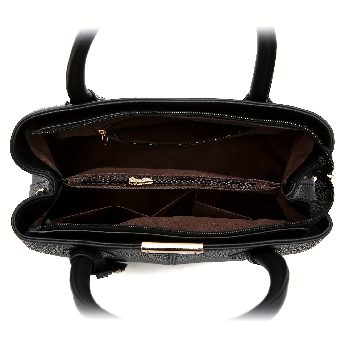 Stilvolle Damen-Handtasche, groß, PU-Leder, mit Griff - DESULO