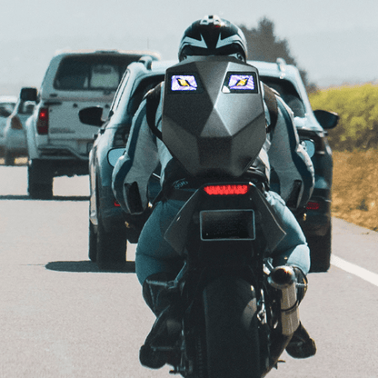 LED-Motorrad-Reitrucksack: Wasserdicht, Hartschale - ARENAZA
