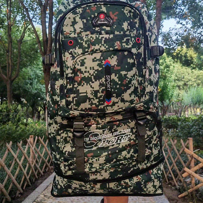 Großer Camouflage-Rucksack für Sport, Reisen, Camping uvm. - CARCAJOU