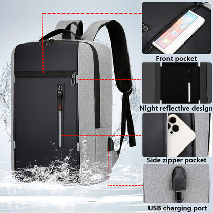 Wasserdichter Business-Rucksack mit USB-Ladeanschluss - WANARN
