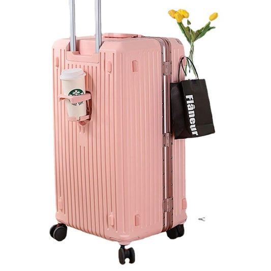 Reisekoffer mit Spinner Rädern und Cup Holder, Passwort-Sperre - PADEN
