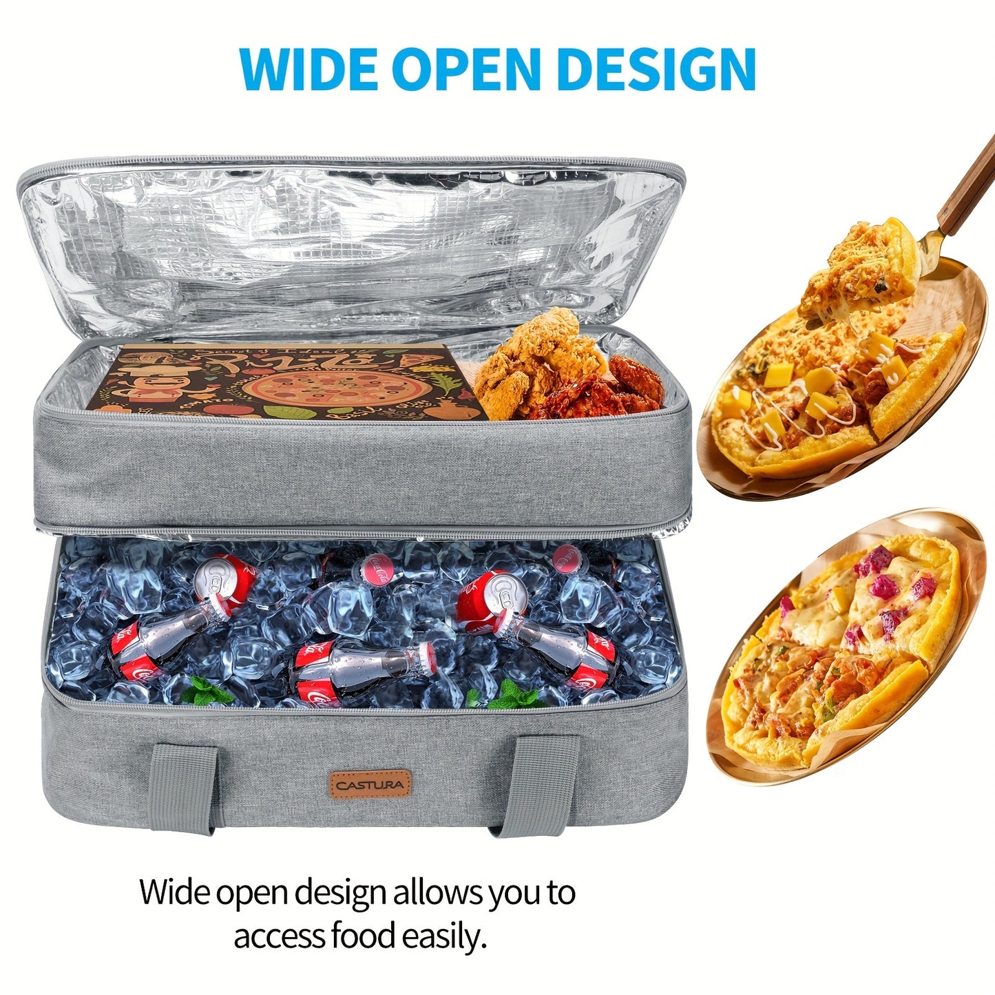 Isolierte Box für heiße oder kalte Speisen und Pizzabox - SELAWIK