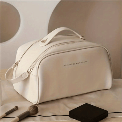 PU-Leder-Reißverschluss-Kosmetiktasche, Große Kapazität - CARRANCO