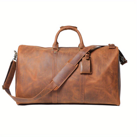 Vintage Herren-Reisetasche, Rindsleder, groß und praktisch - MOLINELLO