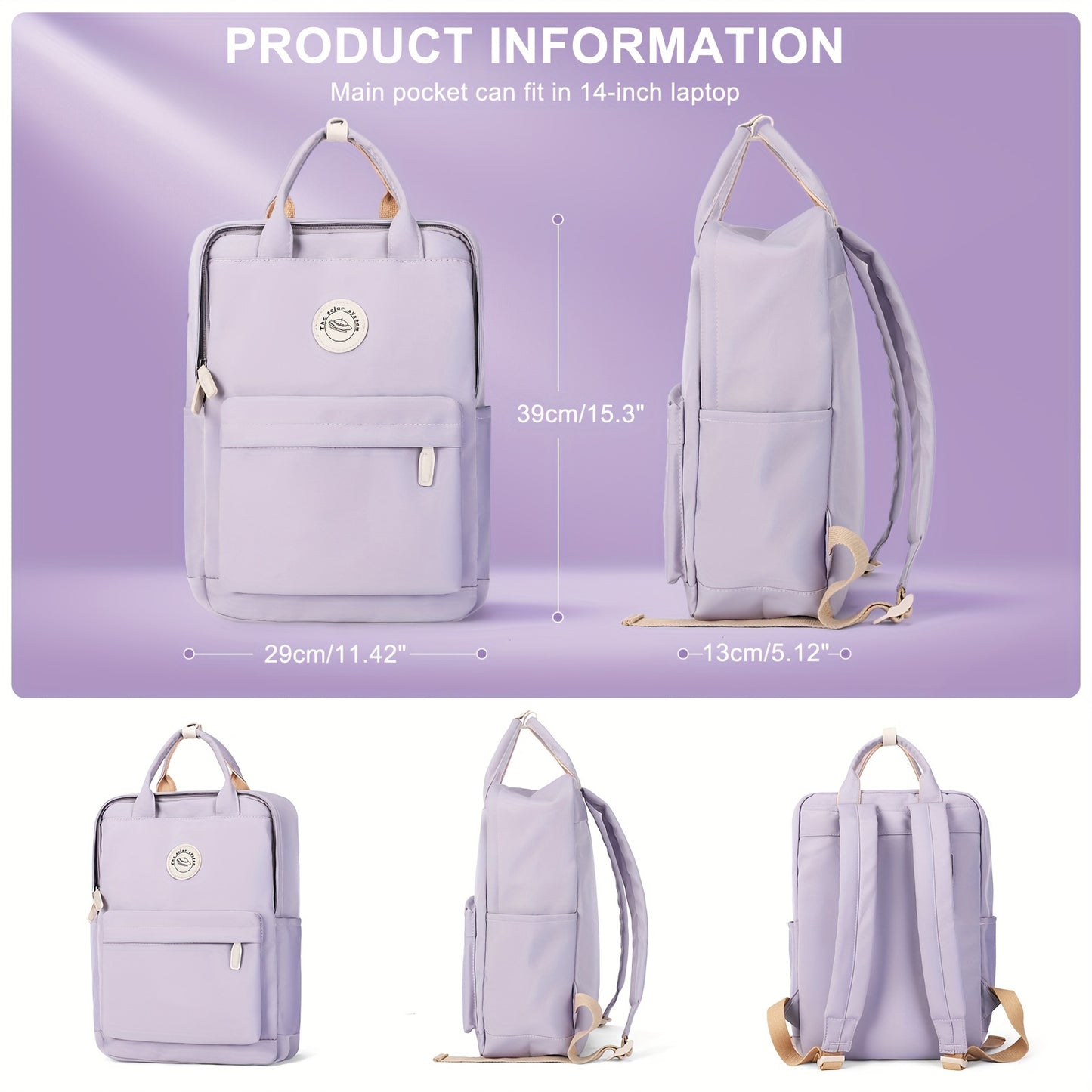 Schülerrucksack mit großer Kapazität - CLARE