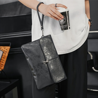 Herren-Handtasche mit Business-Design aus Kunstleder - DECONTRA