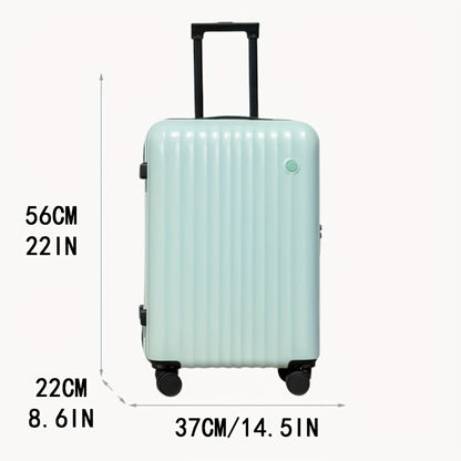 Hartschalentrolley mit Spinner-Rädern und Passwortschutz - ROCKON