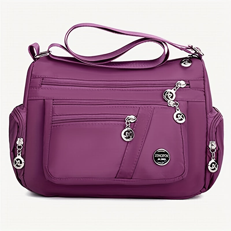 Trendige Schultertasche mit großer Kapazität, aus Nylon - MEMBRILLA