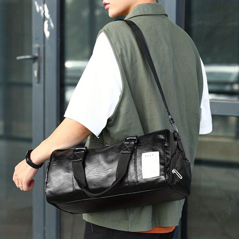 Leichte PU Fitness- und Reisetasche/Weekender mit Schuhfach - WERDA