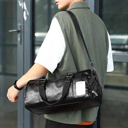 Leichte PU Fitness- und Reisetasche/Weekender mit Schuhfach - WERDA