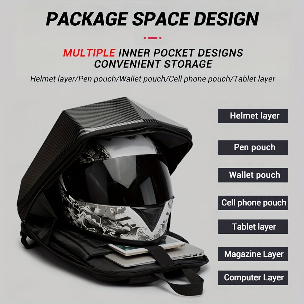 Multifuktionale Motorradtasche aus Kohlefaser - CASBAS