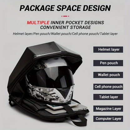 Multifuktionale Motorradtasche aus Kohlefaser - CASBAS