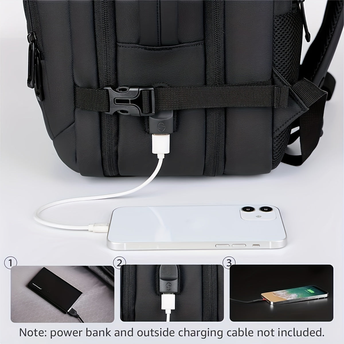 Multifunktionaler Reiserucksack mit USB-Ladeanschluss - TEYON