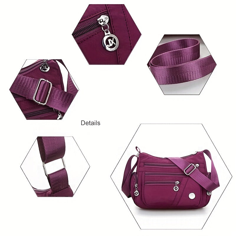 Trendige Schultertasche mit großer Kapazität, aus Nylon - MEMBRILLA