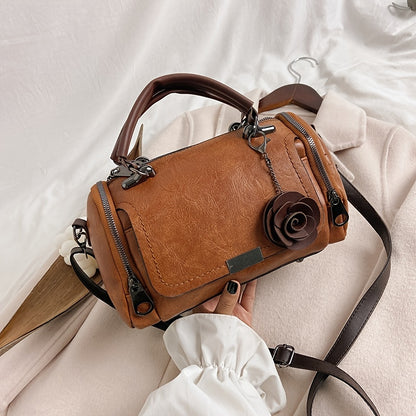Handtasche, große Kapazität, mit modischen Blumenanhänger - GUALDO