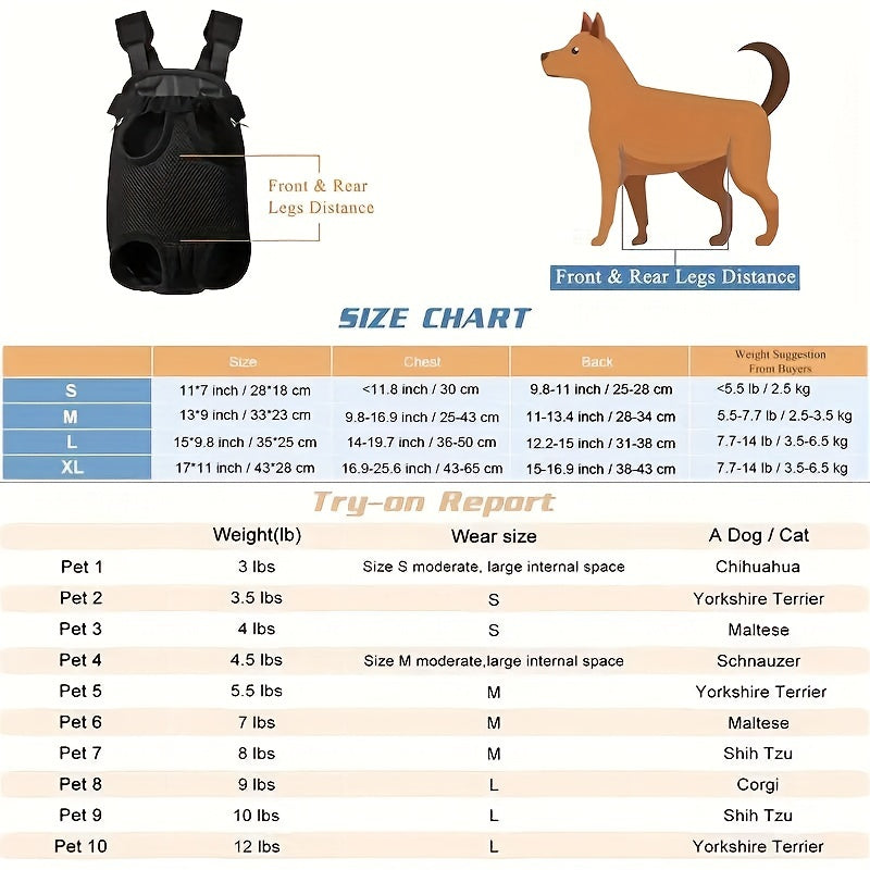 Rucksack ideal für kleine bis mittelgroße Hunde - OKAZAKI