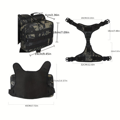 Hundesattelrucksack: Wasserdicht und mit abnehmbaren Taschen - FUKUROI