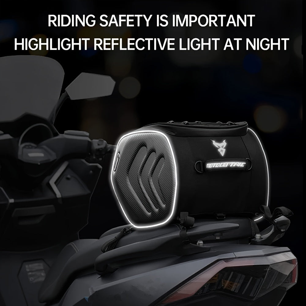 Wasserdichte und reflektierende Motorrad-Rücksitztasche - MORENO
