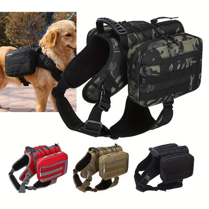 Hundesattelrucksack: Wasserdicht und mit abnehmbaren Taschen - FUKUROI