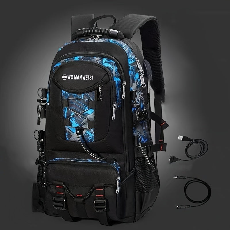 50L Reiserucksack, Laptopfach, USB-Ladeanschluss - WATARRU