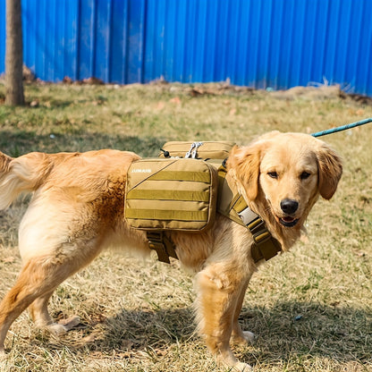 Hundesattelrucksack: Wasserdicht und mit abnehmbaren Taschen - FUKUROI