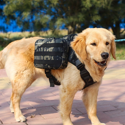Hundesattelrucksack: Wasserdicht und mit abnehmbaren Taschen - FUKUROI