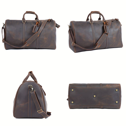 Vintage Herren-Reisetasche, Rindsleder, groß und praktisch - MOLINELLO