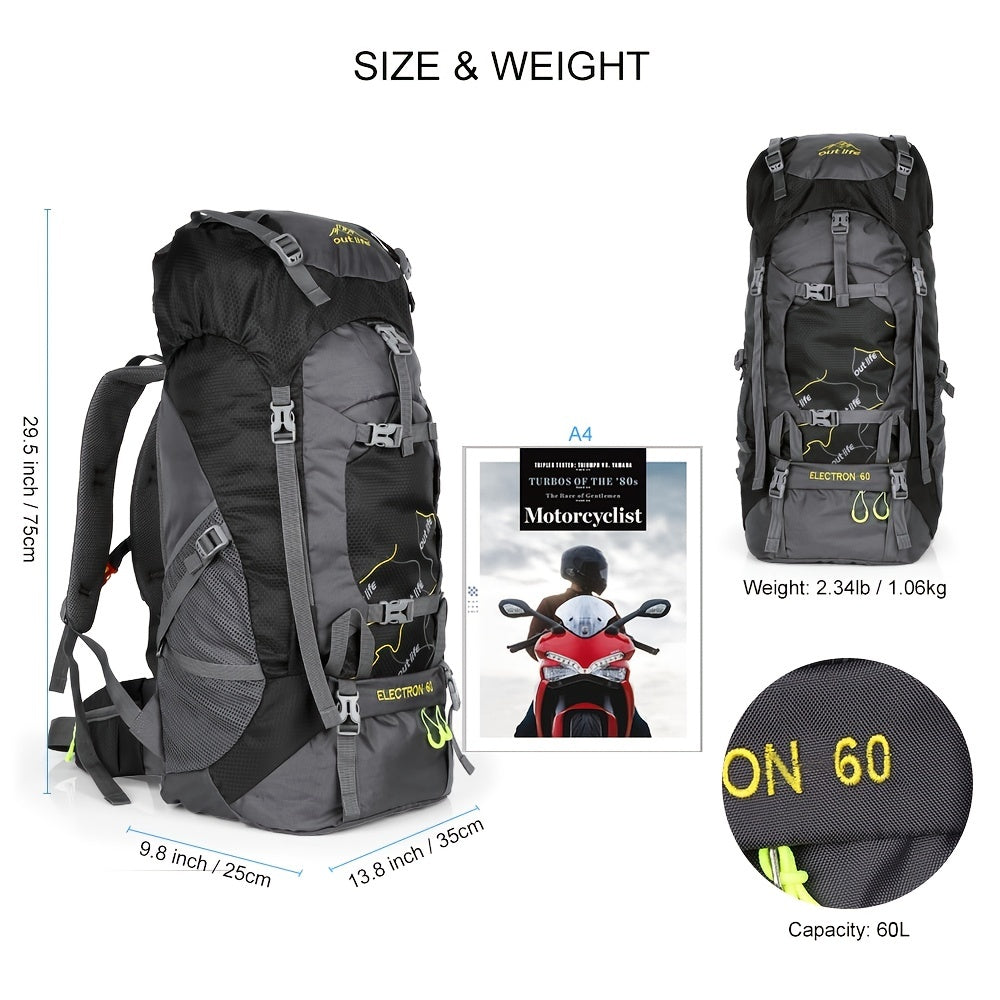 60L Sportrucksack, unisex, für Outdoor-Aktivitäten - FONTAS