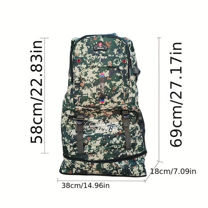 Großer Camouflage-Rucksack für Sport, Reisen, Camping uvm. - CARCAJOU