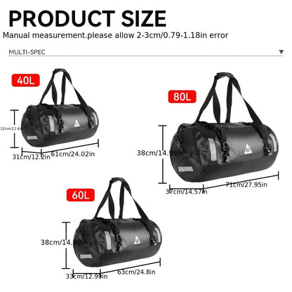 Wasserdichte Motorradtasche PVC 500D mit Seilriemen - ZAPALA