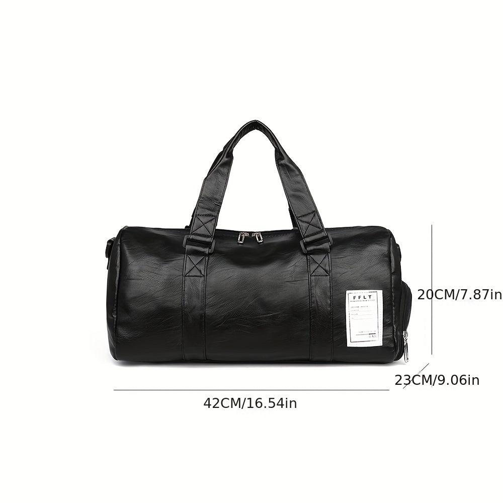 Leichte PU Fitness- und Reisetasche/Weekender mit Schuhfach - WERDA