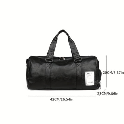 Leichte PU Fitness- und Reisetasche/Weekender mit Schuhfach - WERDA