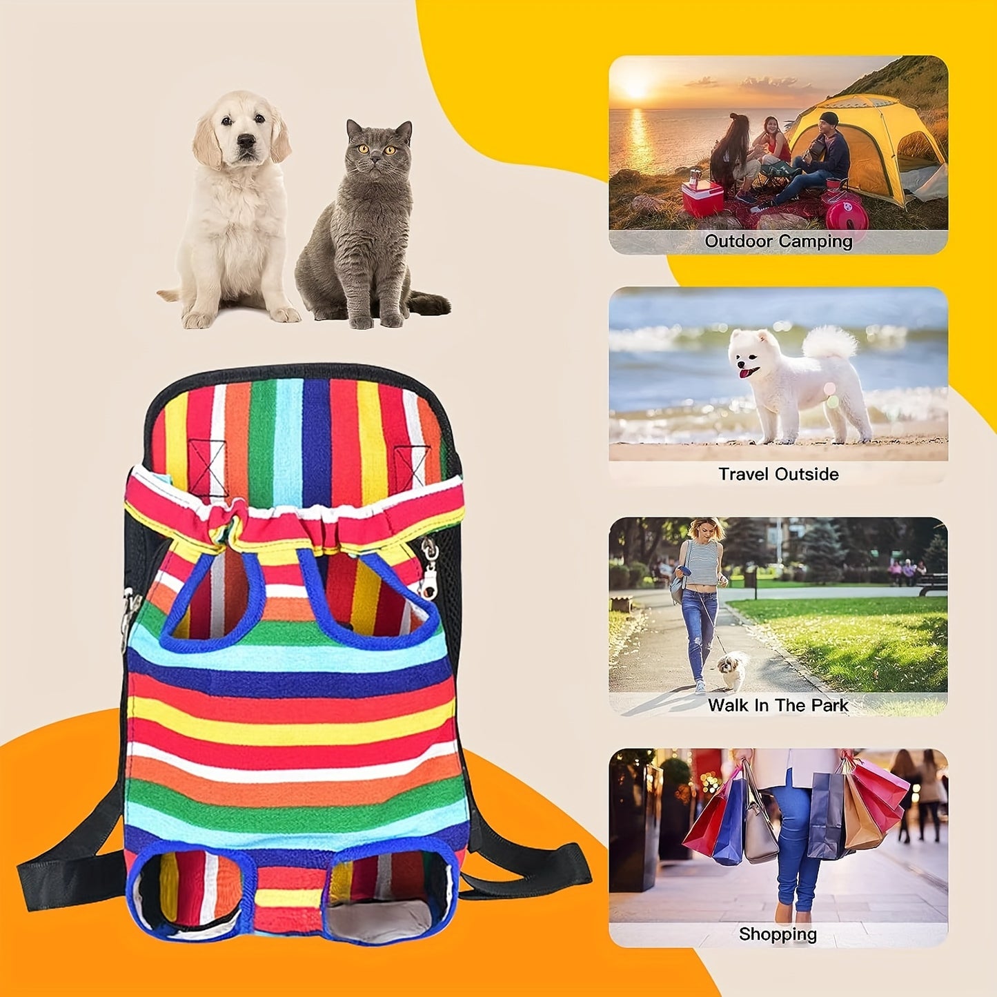 Rucksack ideal für kleine bis mittelgroße Hunde - OKAZAKI
