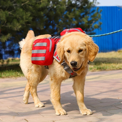 Hundesattelrucksack: Wasserdicht und mit abnehmbaren Taschen - FUKUROI