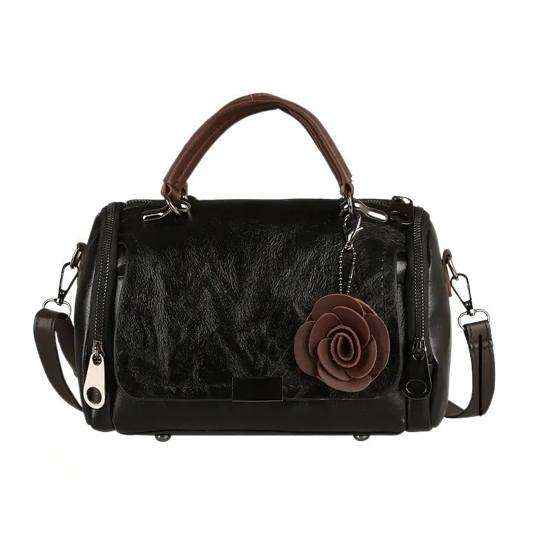 Handtasche, große Kapazität, mit modischen Blumenanhänger - GUALDO