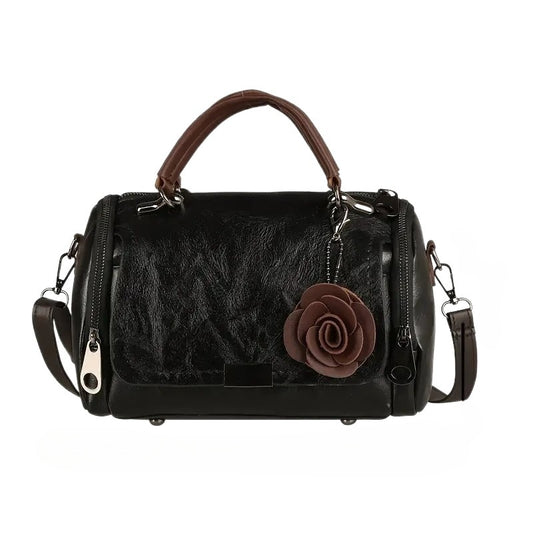 Handtasche, große Kapazität, mit modischen Blumenanhänger - GUALDO