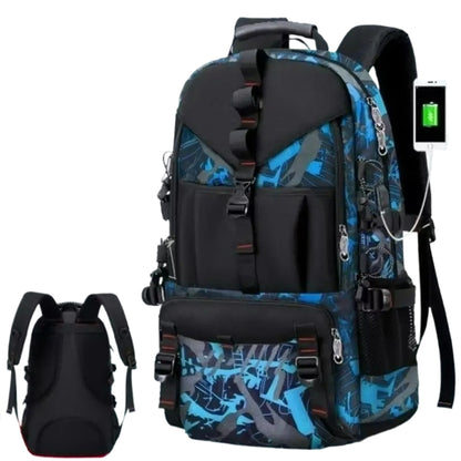 50L Reiserucksack, Laptopfach, USB-Ladeanschluss - WATARRU