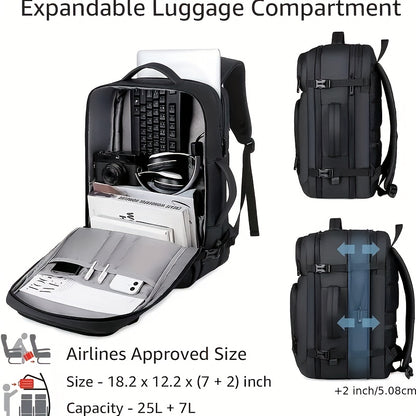 Multifunktionaler Reiserucksack mit USB-Ladeanschluss - TEYON