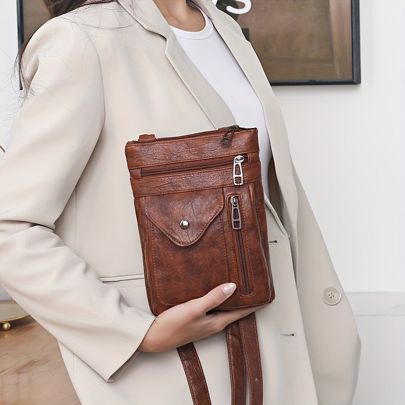 Mini Crossbody-Handytasche für Frauen, mit Reißverschluss - MONSERRATO