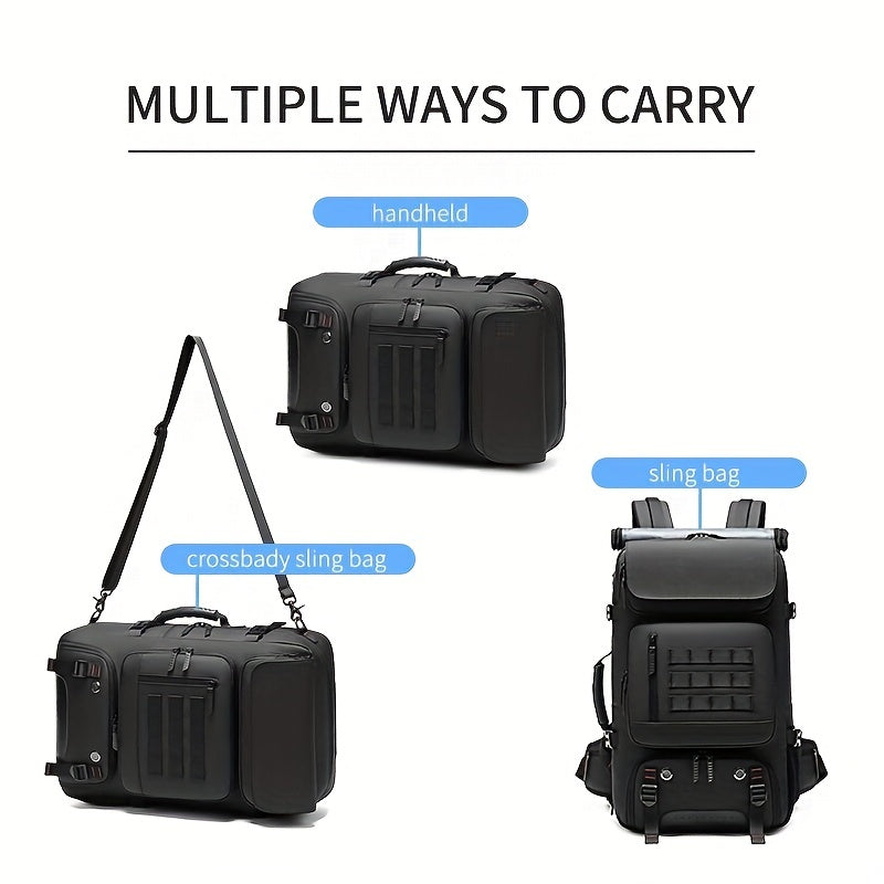 Innovativer Reiserucksack, Handtasche, Umhängetasche. 3-in-1-Tasche - PERTH