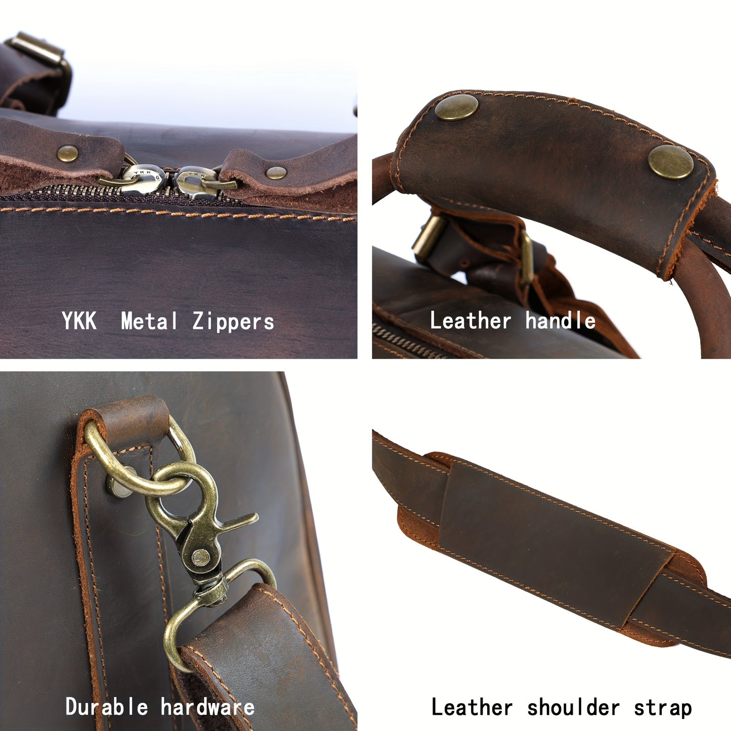 Vintage Herren-Reisetasche, Rindsleder, groß und praktisch - MOLINELLO