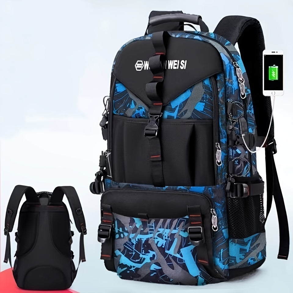 50L Reiserucksack, Laptopfach, USB-Ladeanschluss - WATARRU
