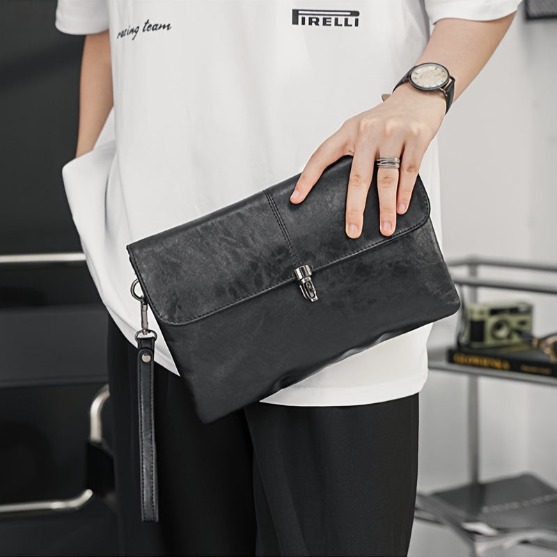 Herren-Handtasche mit Business-Design aus Kunstleder - DECONTRA