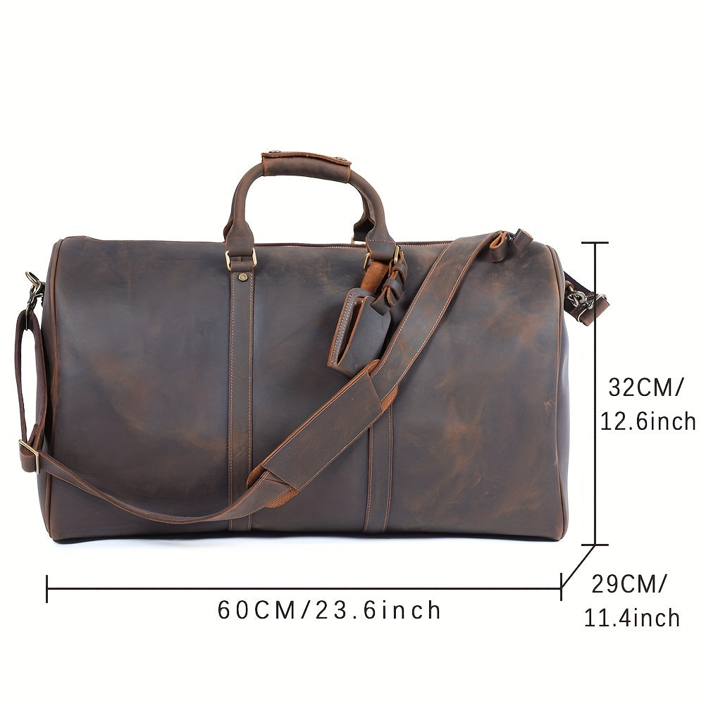 Vintage Herren-Reisetasche, Rindsleder, groß und praktisch - MOLINELLO
