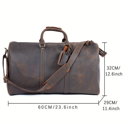 Vintage Herren-Reisetasche, Rindsleder, groß und praktisch - MOLINELLO