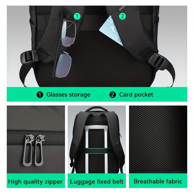 Erweiterbarer Wasserdichter Herrenrucksack - BRISBANE